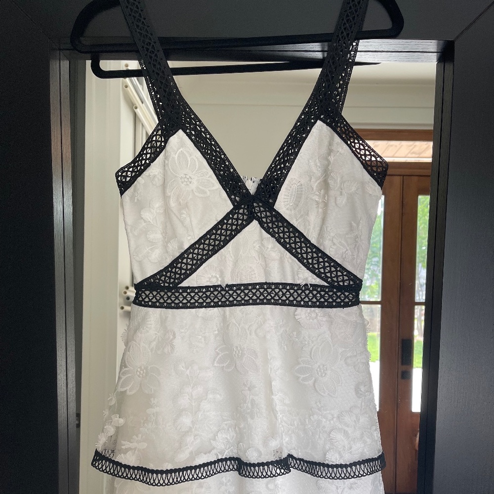 White floral dress